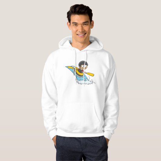 Whitewater Rafting Adventure mit Scared Boy Hoodie (Vorne ganz)