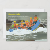 Whitewater Rafting Einladungen (Vorderseite)