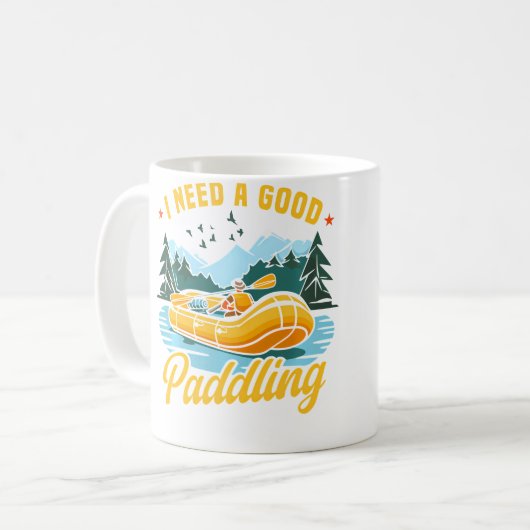 Whitewater Rafting Kaffeetasse (Vorderseite Links)