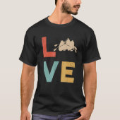 Whitewater Rafting Liebe Retro Style River Rat Wat T-Shirt (Vorderseite)