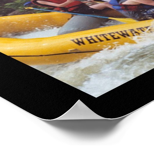 Whitewater Rafting Poster (Ecke)