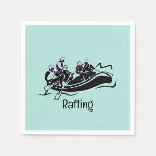 Whitewater River Rafting Design Paper Napkins Serviette