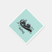 Whitewater River Rafting Design Paper Napkins Serviette (Ecke)