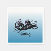Whitewater River Rafting Design Paper Napkins Serviette (Vorderseite)