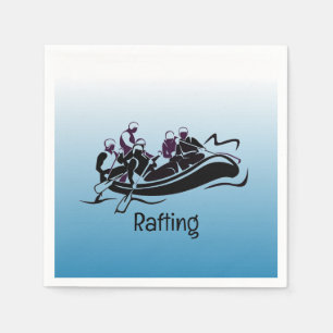 Whitewater River Rafting Design Paper Napkins Serviette