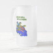 Whitewater schaufelt gut mit anderen mattglas bierglas (Vorderseite Links)