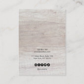 Whitewood Your Logo Oring Display Card Visitenkarte (Rückseite)