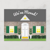 Whitewusch Brick House Factory New Address Ankündigungspostkarte (Vorderseite)