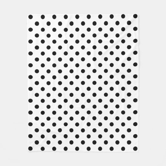 Whitground Polka Dots Design Fleecedecke (Vorderseite)