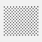 Whitground Polka Dots Design Fleecedecke (Vorderseite (Horizontal))
