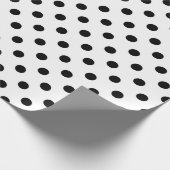 Whitground Polka Dots Design Geschenkpapier (Ecke)