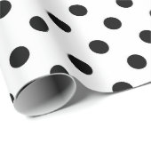 Whitground Polka Dots Design Geschenkpapier (Rolleneckpunkt)