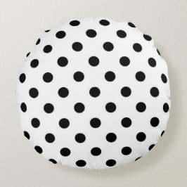 Whitground Polka Dots Design Rundes Kissen