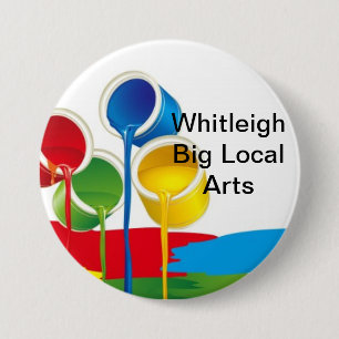 Whitleigh großes lokales Kunst-Abzeichen. Mittler Button
