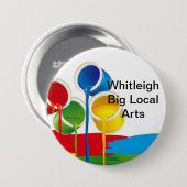 Whitleigh großes lokales Kunst-Abzeichen. Mittlere Button (Vorne & Hinten)