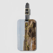 Whitley Bay lighthouse Gepäckanhänger (Vorderseite Vertikal)