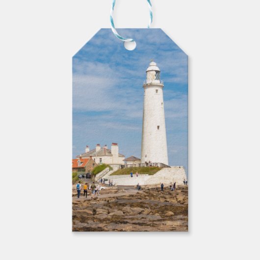 Whitley Bay lighthouse Geschenkanhänger (Vorderseite)