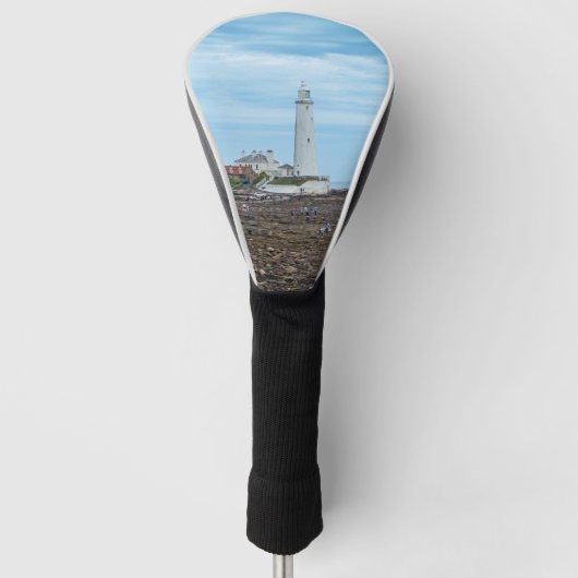 Whitley Bay lighthouse Golf Headcover (Vorderseite)
