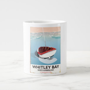 Whitley Bay Northumberland Vintage Reiseplakat Jumbo-Tasse