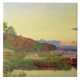 Whitlingham, Norfolk, 1860 (Öl auf Leinwand) Fliese