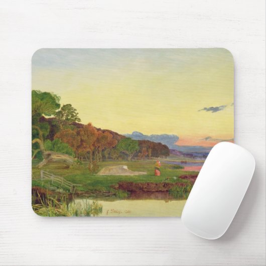 Whitlingham, Norfolk, 1860 (Öl auf Leinwand) Mousepad (Mit Mouse)