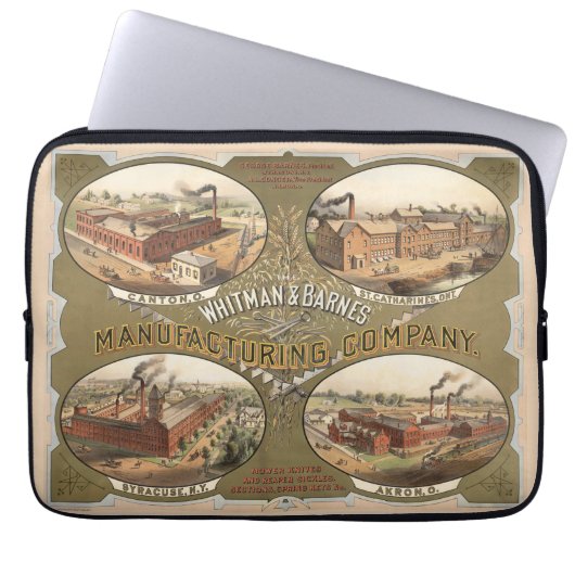 Whitman & Barnes Manufacturing Company. Laptopschutzhülle (Vorderseite)