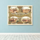 Whitman & Barnes Manufacturing Company. Leinwanddruck (Insitu (Holzboden))