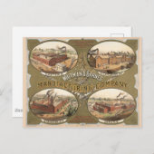 Whitman & Barnes Manufacturing Company. Postkarte (Vorne/Hinten)