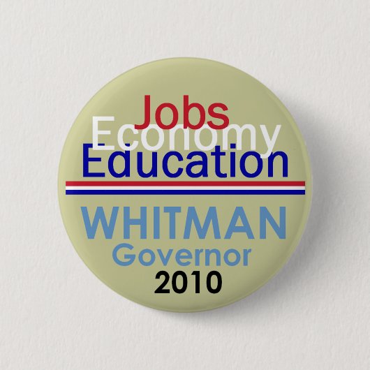WHITMAN Gouverneur-Knopf Button (Vorderseite)