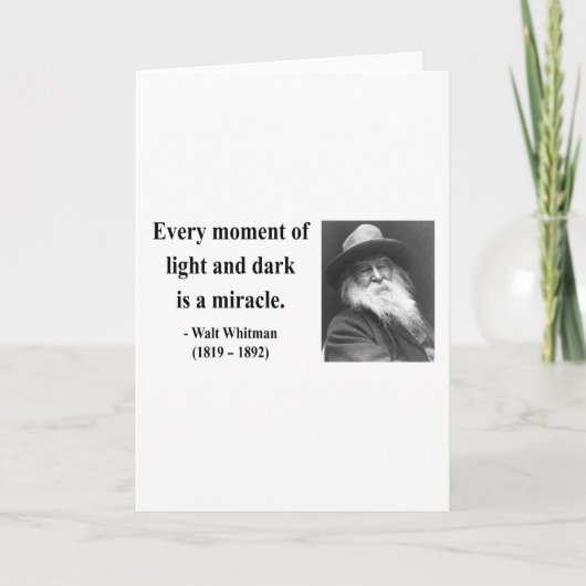 Whitman Quote 11b Karte (Vorderseite)