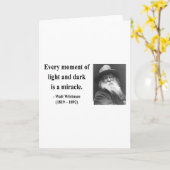 Whitman Quote 11b Karte (Gelbe Blume)