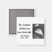 Whitman Quote 1b Magnet (Vorderseite/Rückseite)