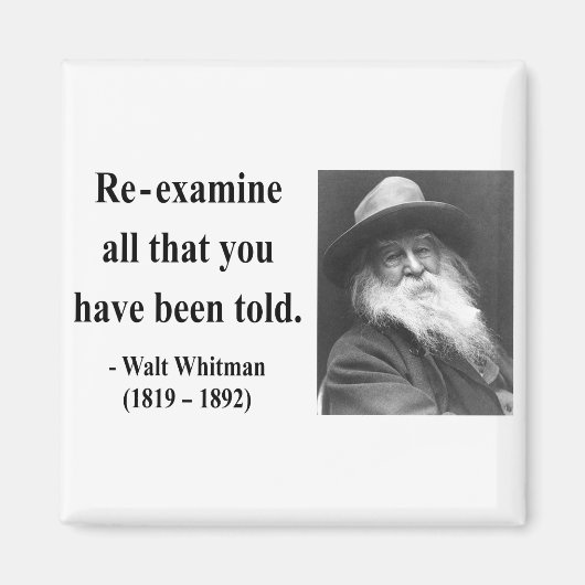 Whitman Quote 1b Magnet (Vorne)