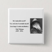 Whitman Quote 6b Button (Vorderseite)