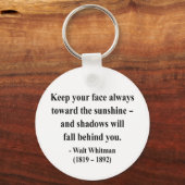 Whitman Quote 7a Schlüsselanhänger (Vorderseite)