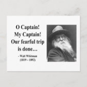 Whitman Quote 8b Postkarte (Vorderseite)