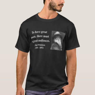 Whitman Zitat 12b T-Shirt