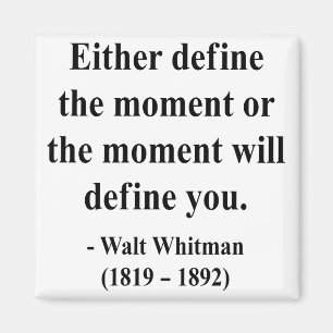 Whitman Zitat 2a Magnet
