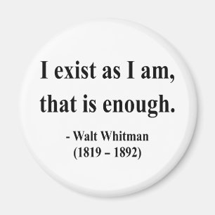Whitman Zitat 3a Magnet