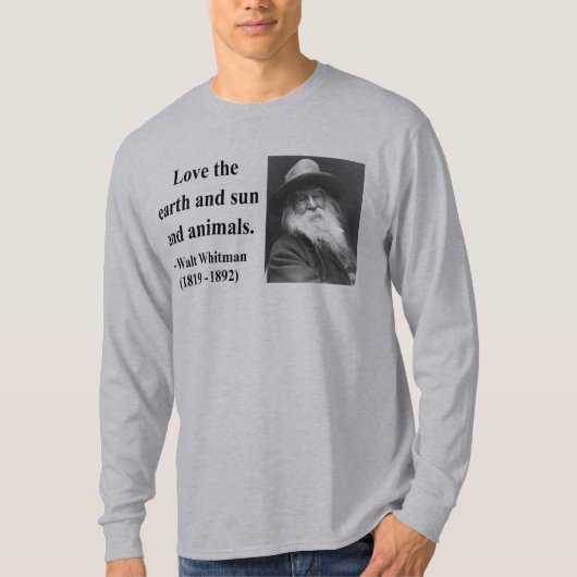 Whitman Zitat 4b T-Shirt (Vorderseite)