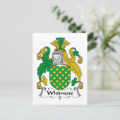 Whitmore Familienwappen Postkarte (Stehend Vorderseite)