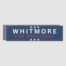 Whitmore für Präsident Bumper Magnet