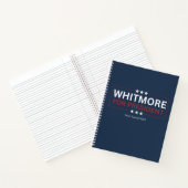 Whitmore für Präsident Notebook Notizblock (Innenseite)
