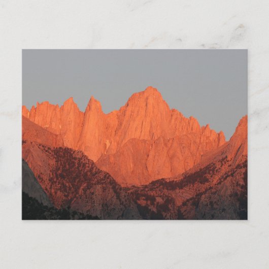 Whitney bei Morgendämmerung.. Postkarte (Vorderseite)
