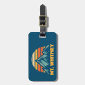 Whitney California Retro Turquoise Gepäckanhänger (Vorderseite vertikal)