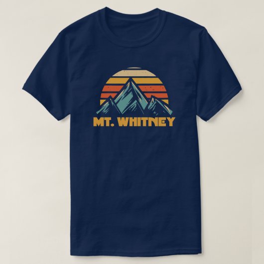 Whitney California Retro Turquoise T-Shirt (Design vorne)