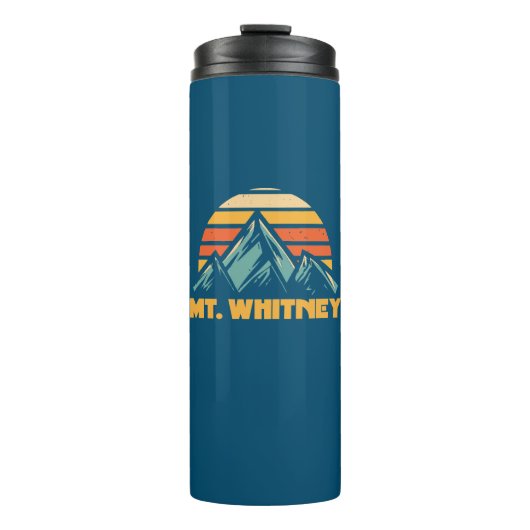 Whitney California Retro Turquoise Thermosbecher (Vorderseite)