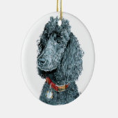 Whitney der Pudel Keramikornament (Rechts)