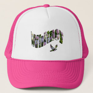 Whitney, Floral Girls Name Logo, Truckerkappe