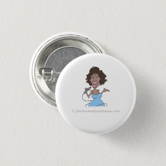 Whitney Houston Button (Vorne & Hinten)